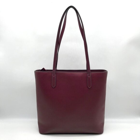 Kate Spade Dark Purple Saffiano Leather Brynn Tote Bag - Picture 2 of 11